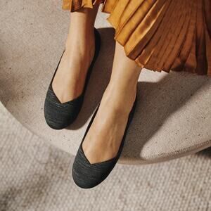 Rothy’s The Flat‎ Heathered Black Women’s Size 8